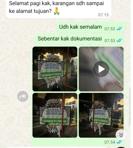 Pengiriman Papan Bunga Selamat Jati Padang