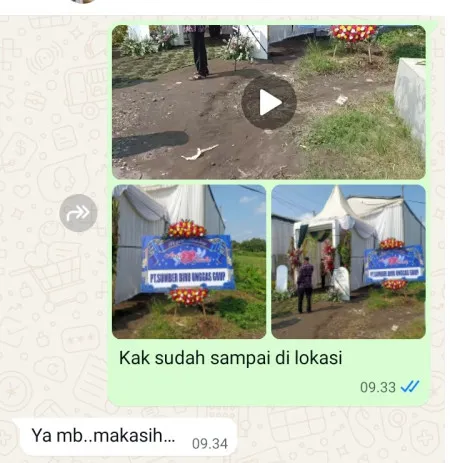 Pengiriman Karangan Bunga Jati Padang