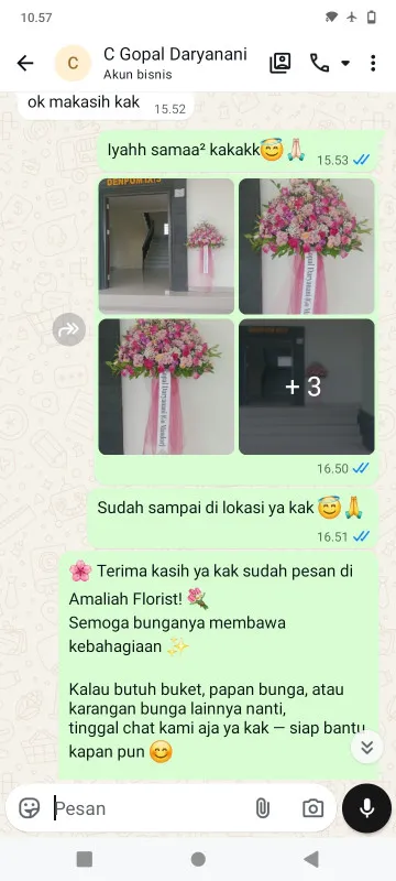 Pengiriman Karangan Bunga Jati Padang